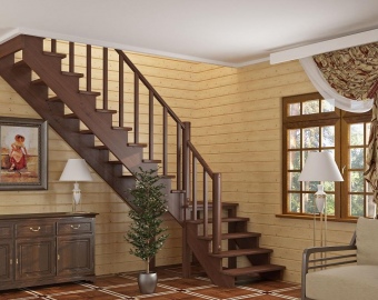 Дизайн деревянной лестницы